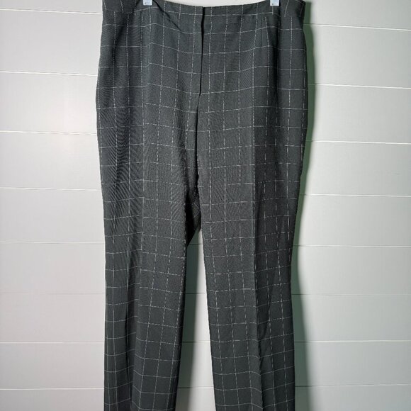 Le Suit Gray and White Window Pane with Women’s Suit 14 Petite - Picture 5 of 14